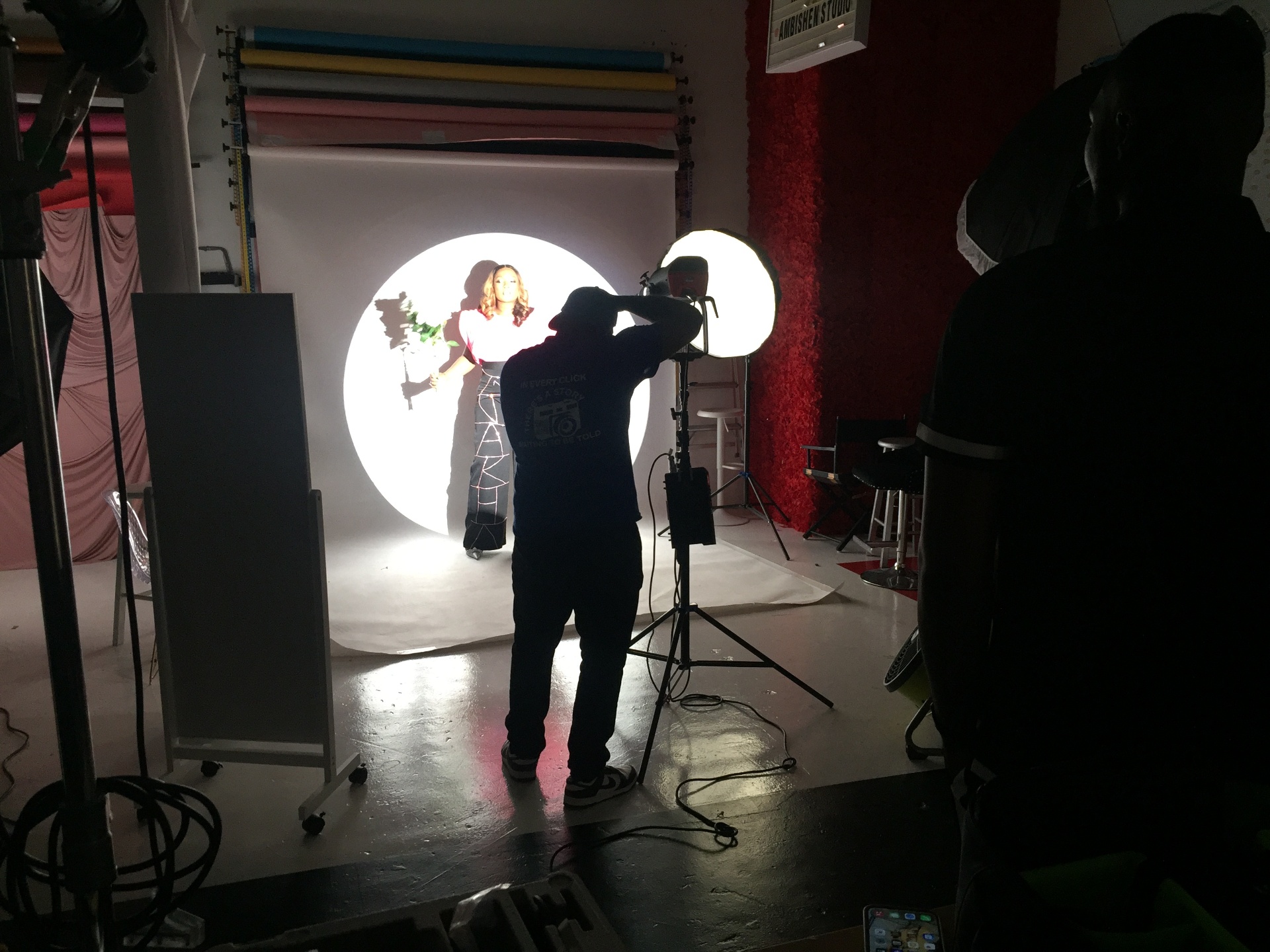 On a shoot